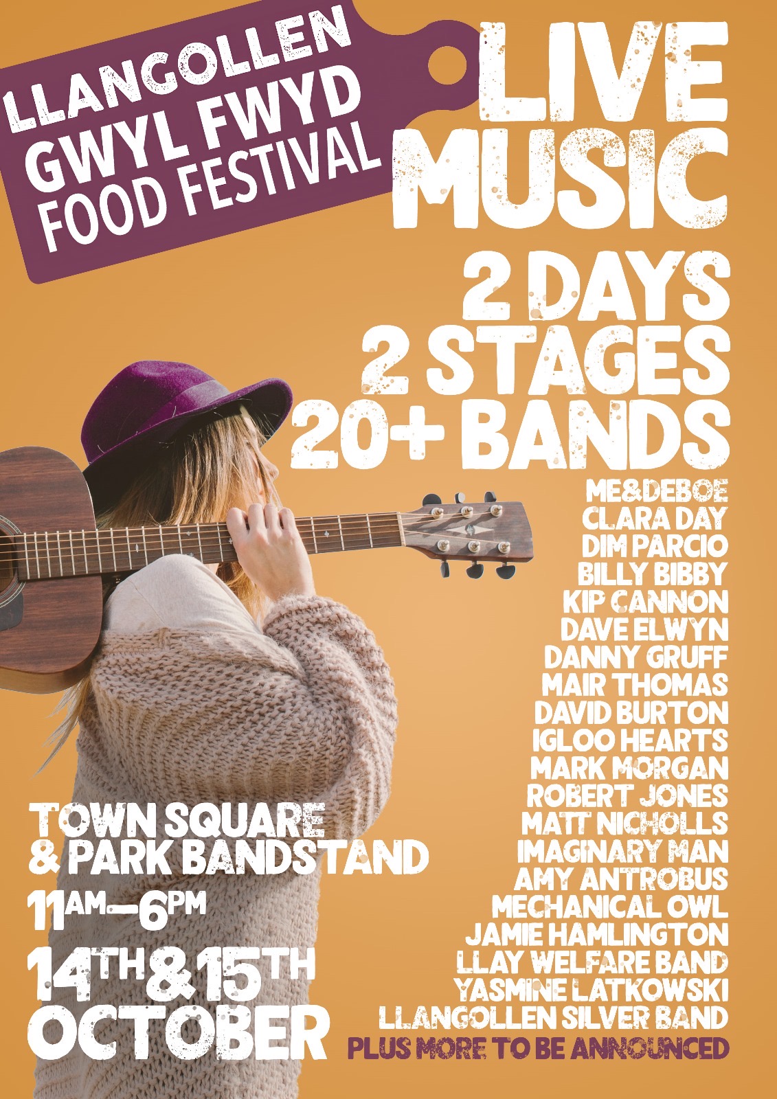 Exciting music line-up announced – Llangollen Food Festival
