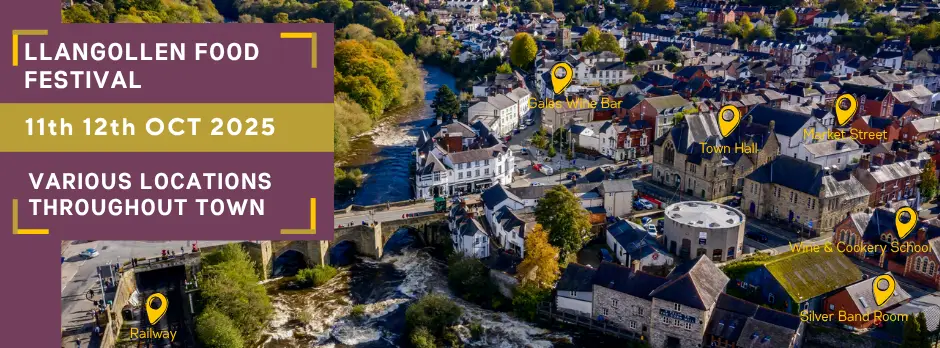 Llangollen Food Festival banner